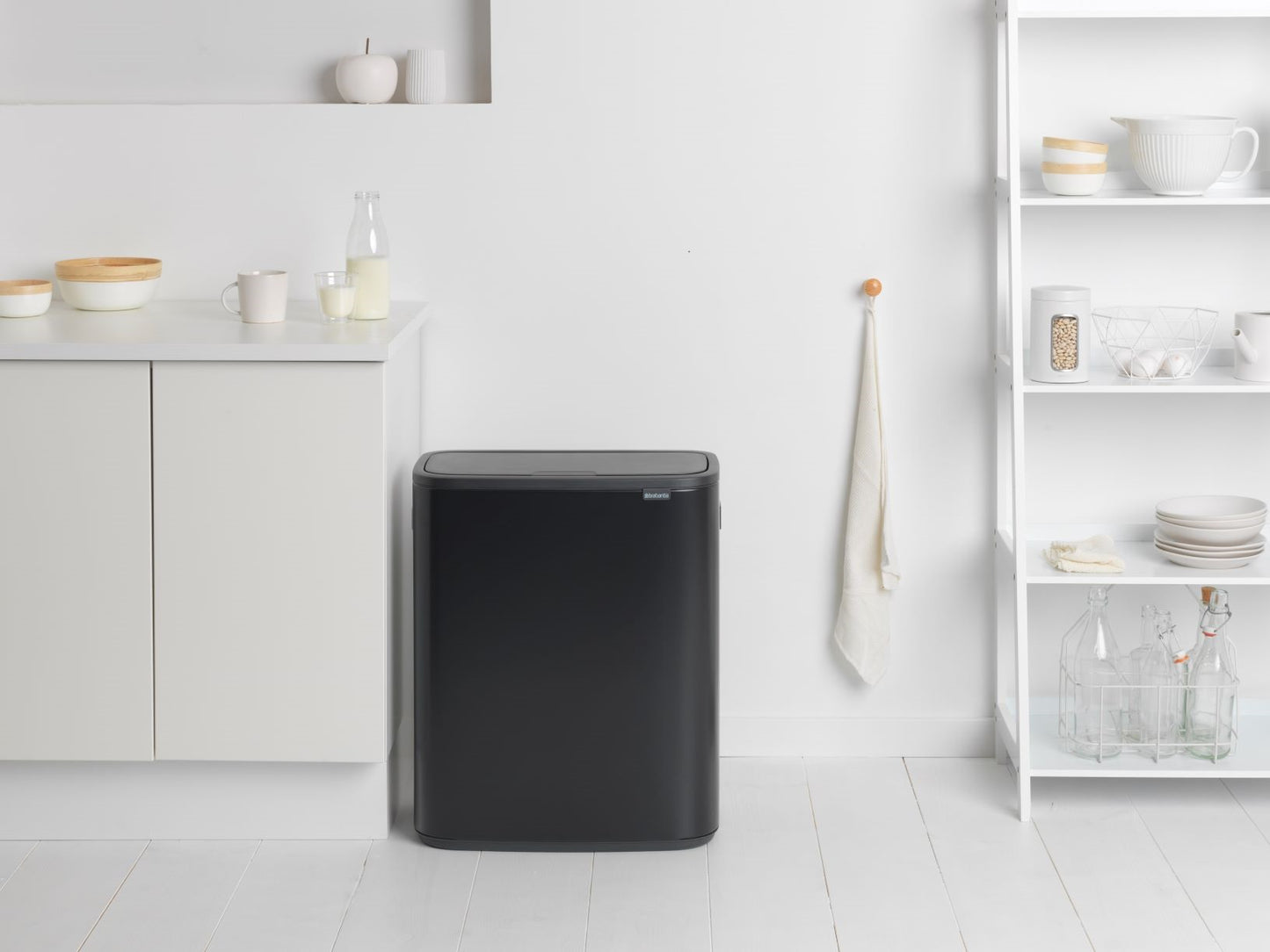 Bo Touch Bin 2 x 30 litre - Matt Black
