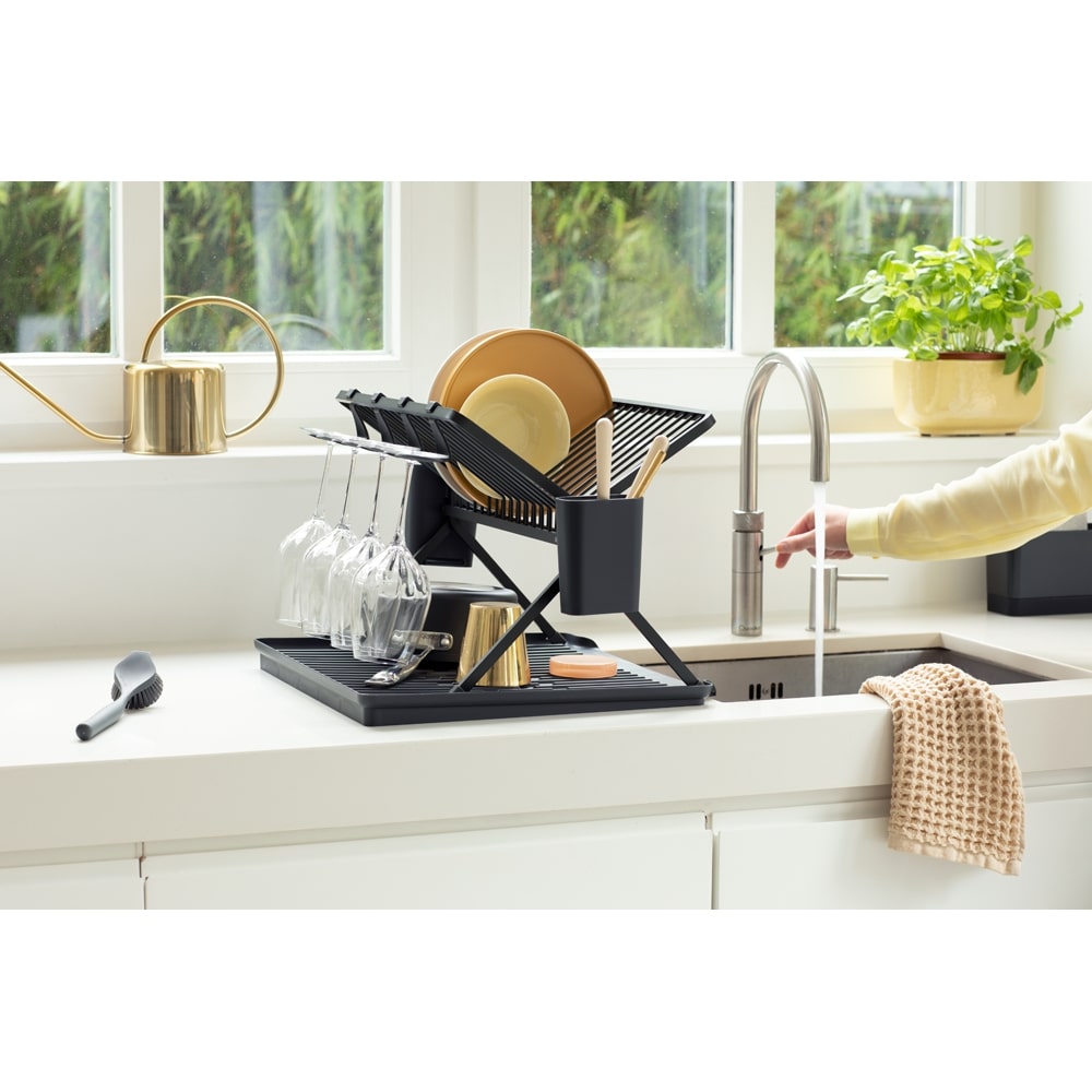 Foldable Dish Rack Large - Dark Grey