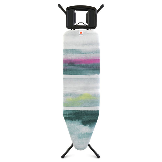 Ironing Board 124x38cm (B) Solid Steam Iron Rest - Morning Breeze