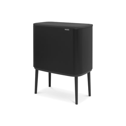 Bo Touch Bin 11 + 23 Litre - Matt Black
