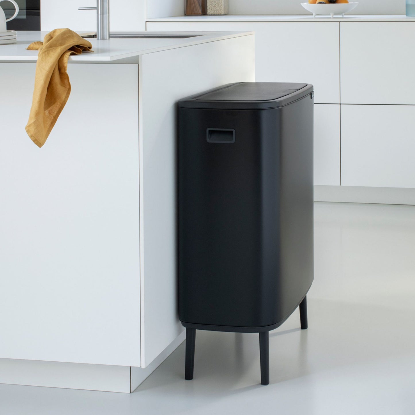 Bo Touch Bin Hi 60 litre - Matt Black