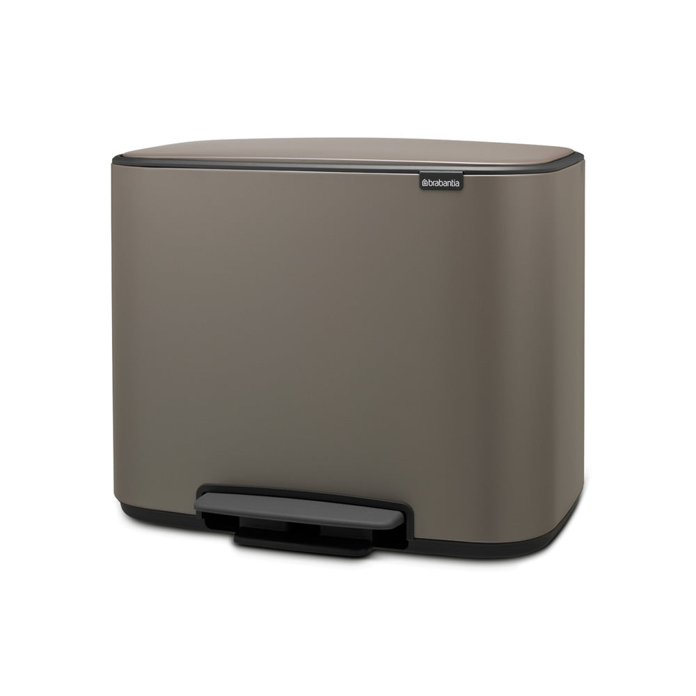 Bo Pedal Bin 11 + 23 litre - Platinum