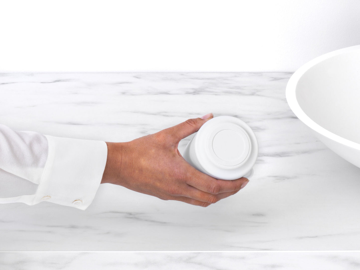 MindSet Storage Pot - Mineral Fresh White