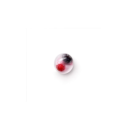 Round Ice Cube Tray with Lid - Red