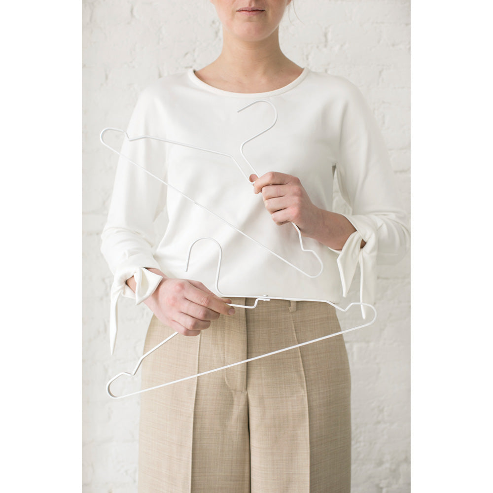 Aluminium Clothes Hanger, Set of 4 - Silver