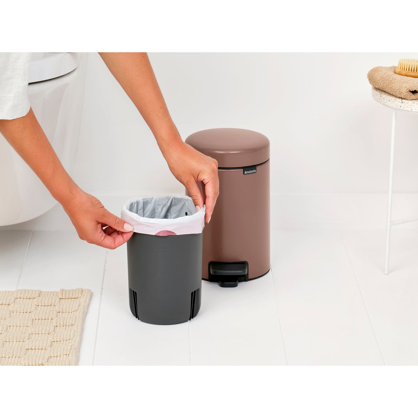 Pedal Bin NewIcon 3 litre - Satin Taupe