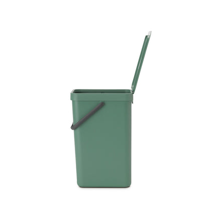 Sort & Go Waste Bin 16 litre - Fir Green