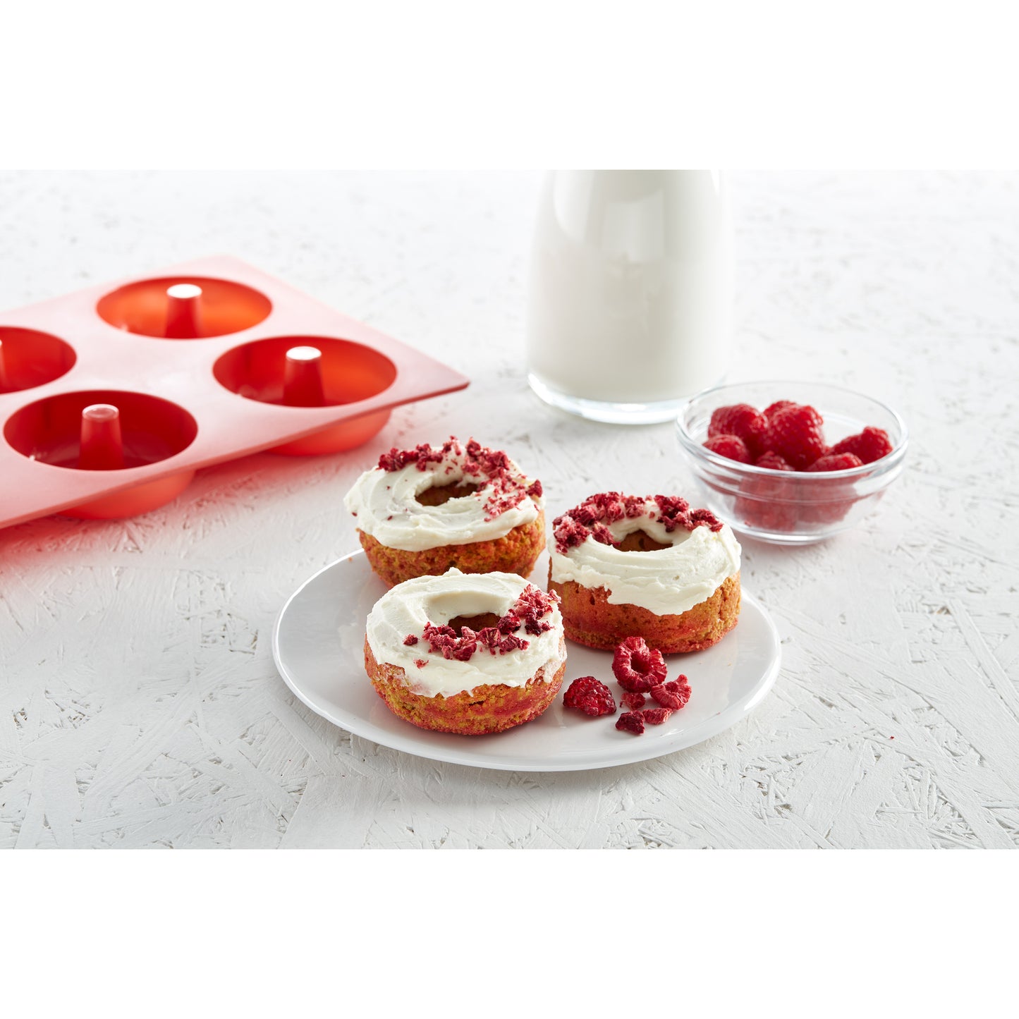 Doughnuts Mould - 6 cav - Red