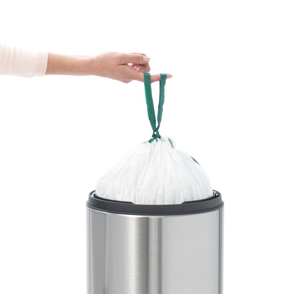 Touch Bin New 30 Litre - Fingerprint Proof Matt Steel