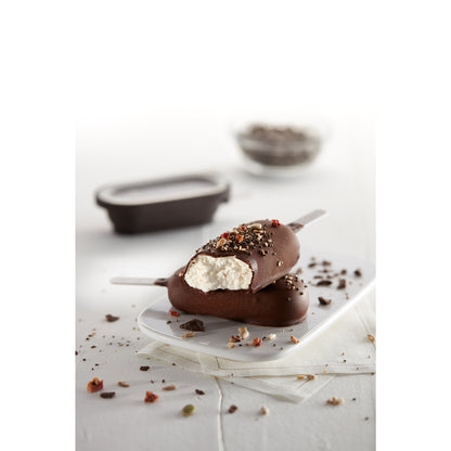 Classic Creamy Ice Cream Moulds Set of 4 - Brown