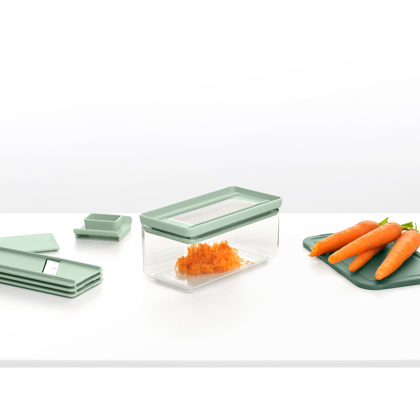 Tasty+ Slicer and Grater Set -Jade Green