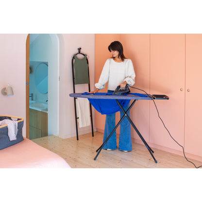 Ironing Board B 124x38 cm Solid Steam Iron Rest - Denim Blue