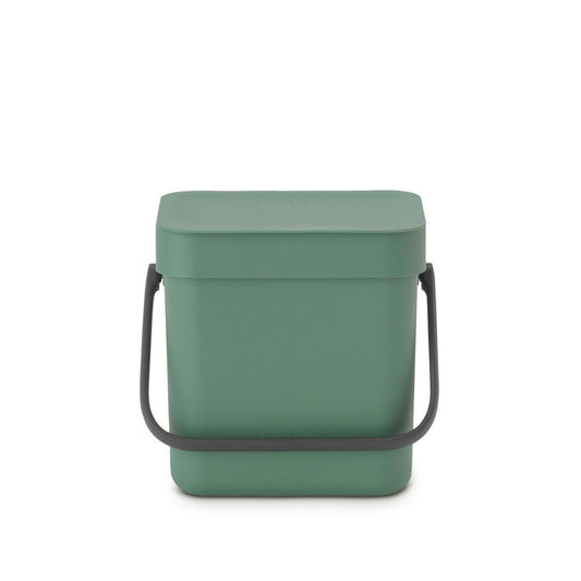 Sort & Go Waste Bin 3 litre - Fir Green