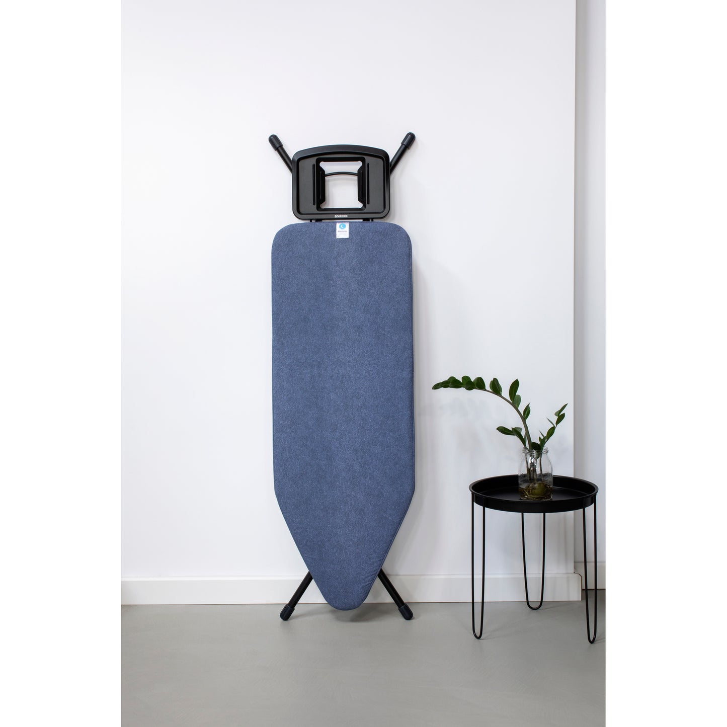 Ironing Board 124x45cm (C) Solid Steam Iron Rest - Denim Blue