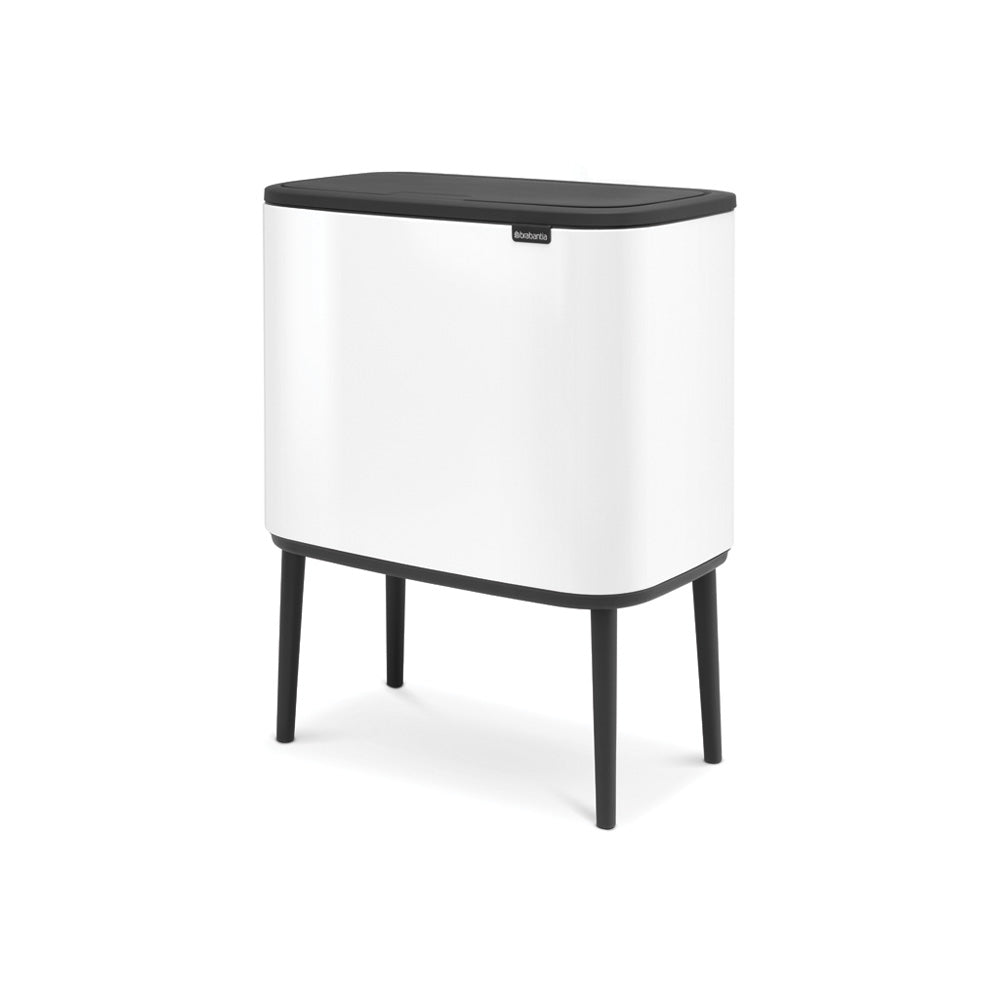Bo Touch Bin 11 + 23 Litre - White