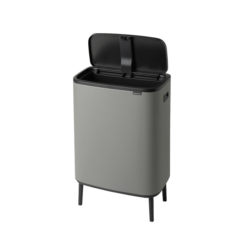Bo Touch Bin Hi 60 litre - Mineral Concrete Grey