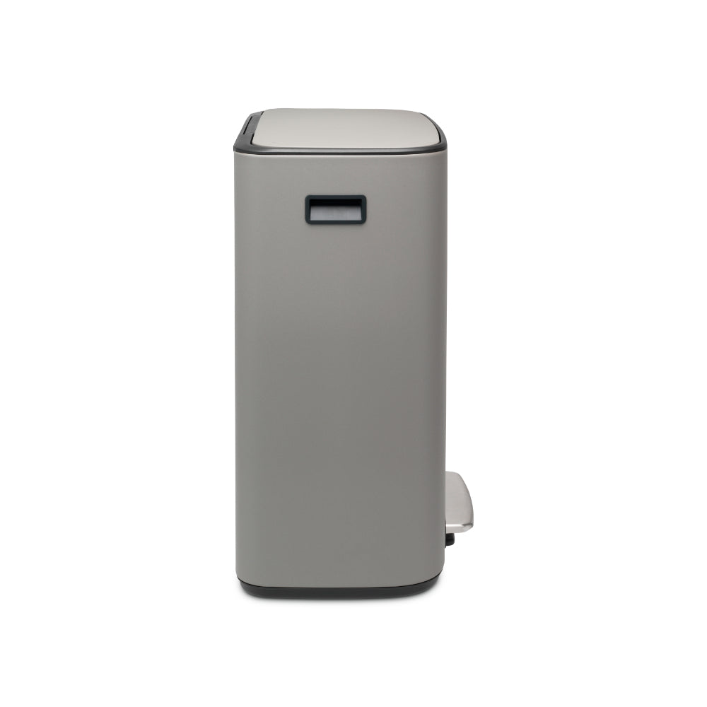 Bo Pedal Bin 2 x 30 litre - Mineral Concrete Grey