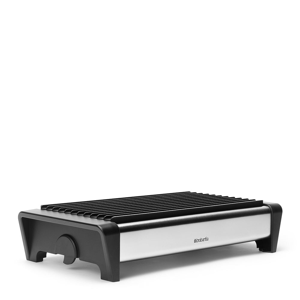 Food Warmer, 2 Burner, Matt Steel/Black Grill