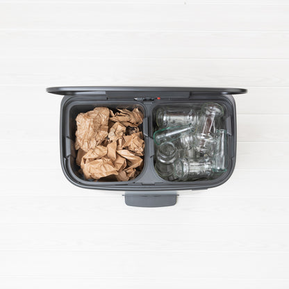 Bo Pedal Bin 2 x 30 litre - Matt Black