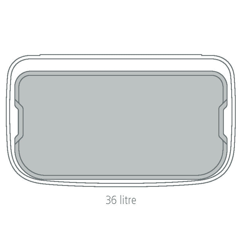 Bo Touch Bin 36 litre - Platinum