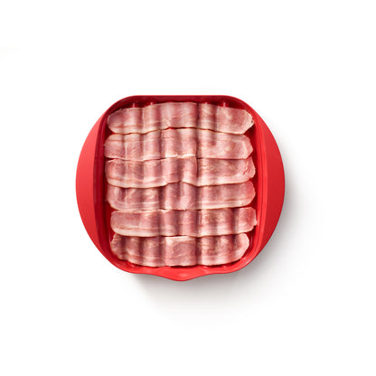 Microwave Bacon Cooker - Red
