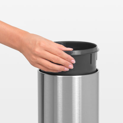 Touch Bin 3 Litre - Matt Steel.