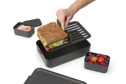 Make & Take Lunch Box Bento, Large - Dark Grey