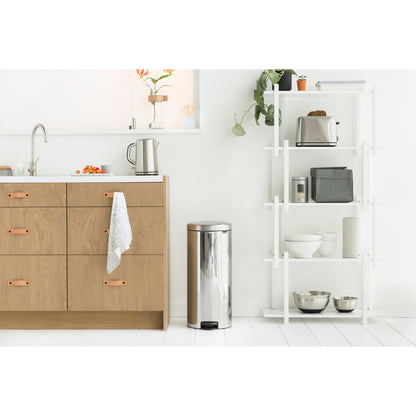 Pedal Bin NewIcon 30 Litre - Brilliant Steel