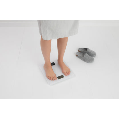 Battery Free Bathroom Scale - White