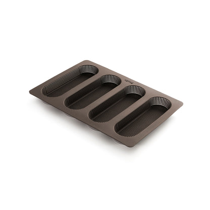 Silicone Mini Baguette Mould - Brown