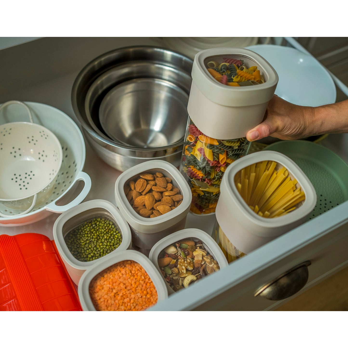 Flip Storage Food Container Large - Green