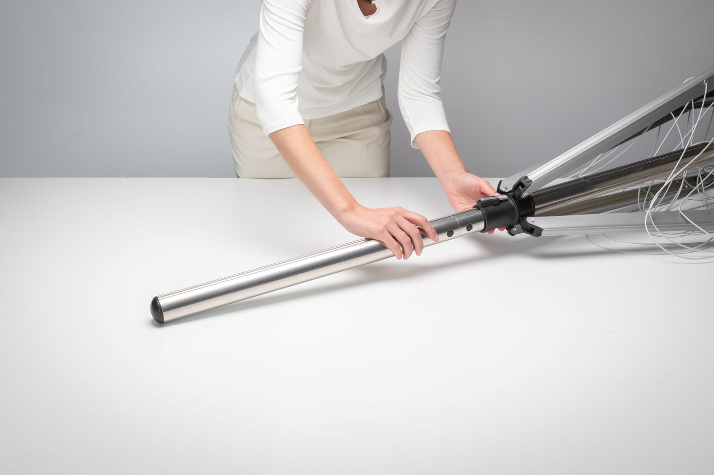 Rotary Dryer, Lift-o-Matic 4-arm 40m (SP) - Metallic Grey