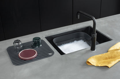 Washing Up Bowl with Drying Tray - Dark Grey