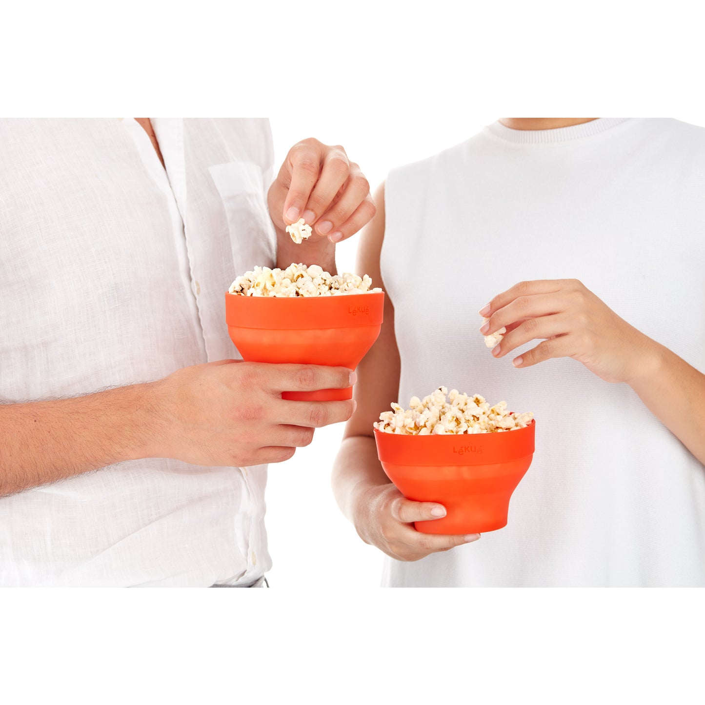 Set of 2 Mini Microwave Pop Corn - Red
