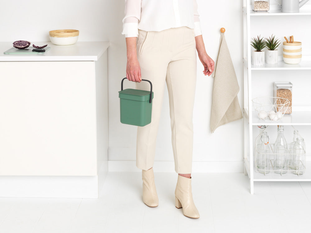 Sort & Go Waste Bin 3 litre - Fir Green