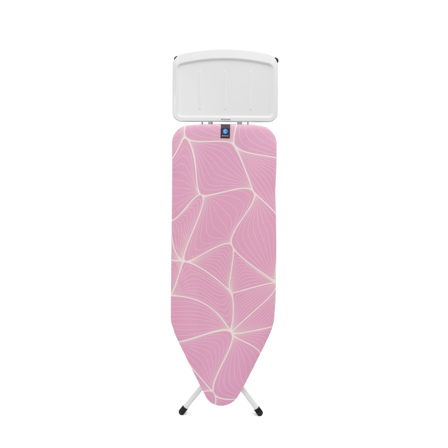 Ironing Board C, 124x45 cm, Solid Steam Unit Holder - Lilac Waves