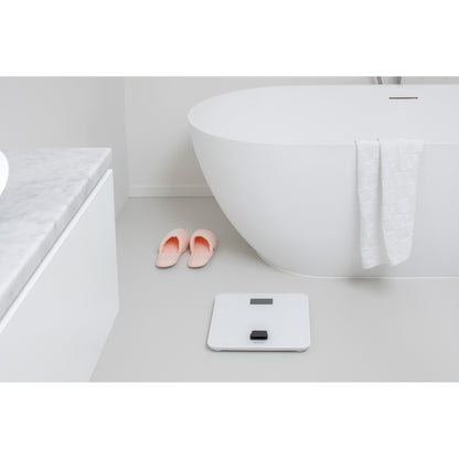 Battery Free Bathroom Scale - White