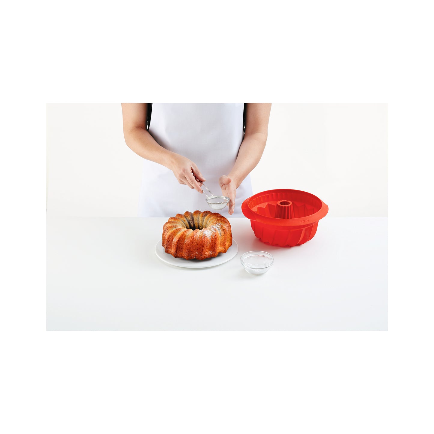 Silicone Deep Savarin Cake Mould, 22 cm