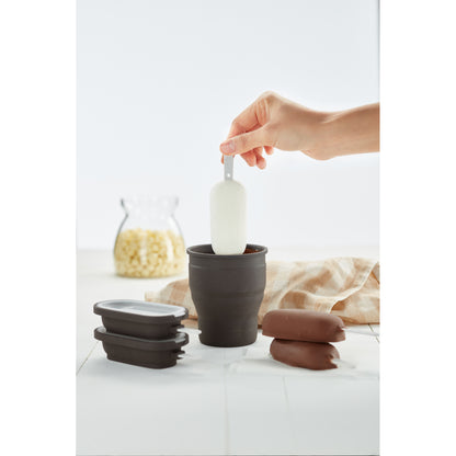 Classic Creamy Ice Cream Moulds Set of 4 - Brown