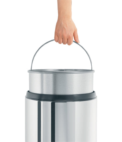 Flame Guard Waste Paper Bin 30 litre - Brilliant Steel