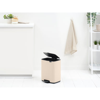Bo Pedal Bin 12 Litre - Soft Beige