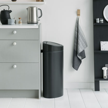 Touch Bin New 40 litre - Matt Black