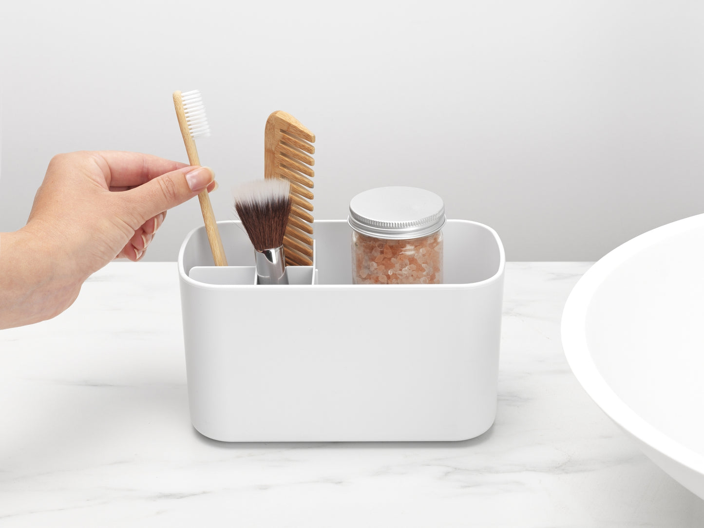 Bathroom Caddy - White