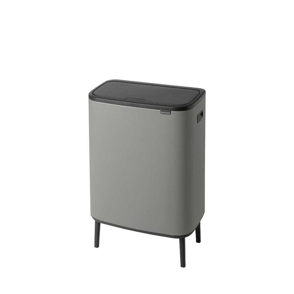 Bo Touch Bin Hi 60 litre - Mineral Concrete Grey