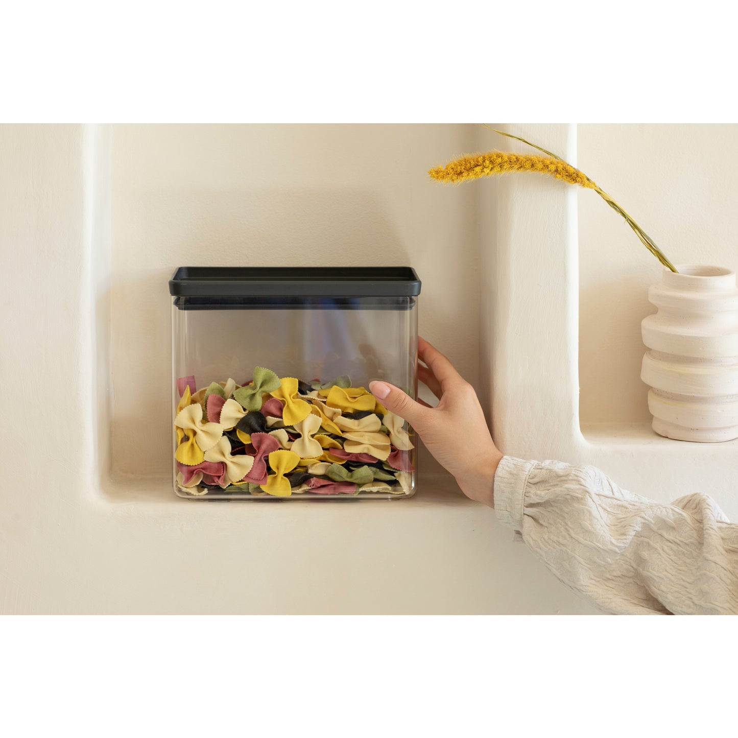 Tasty+ Stackable Canister, 3.5 litre - Dark Grey