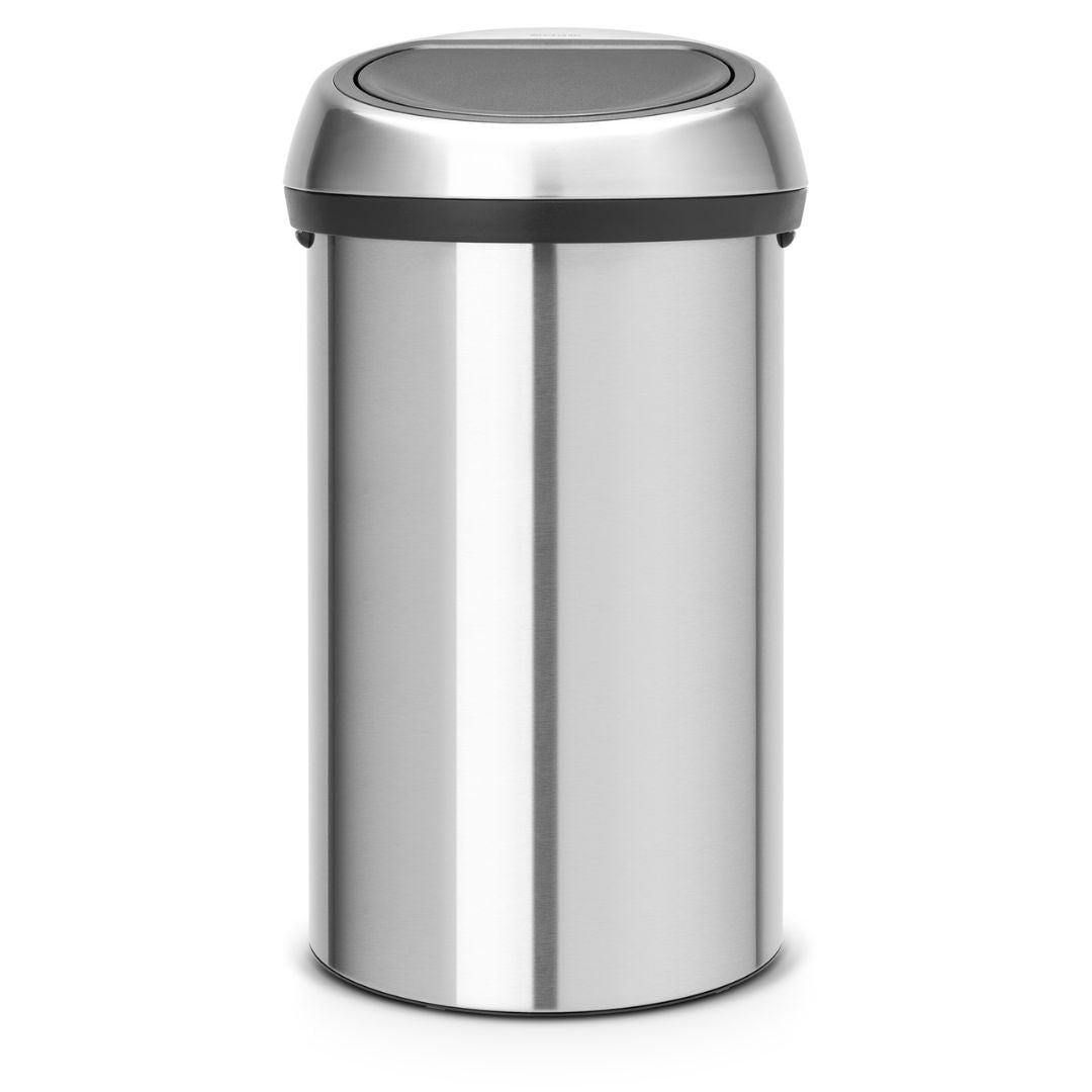 Touch Bin 60 Litre - Fingerprint Proof Matt Steel