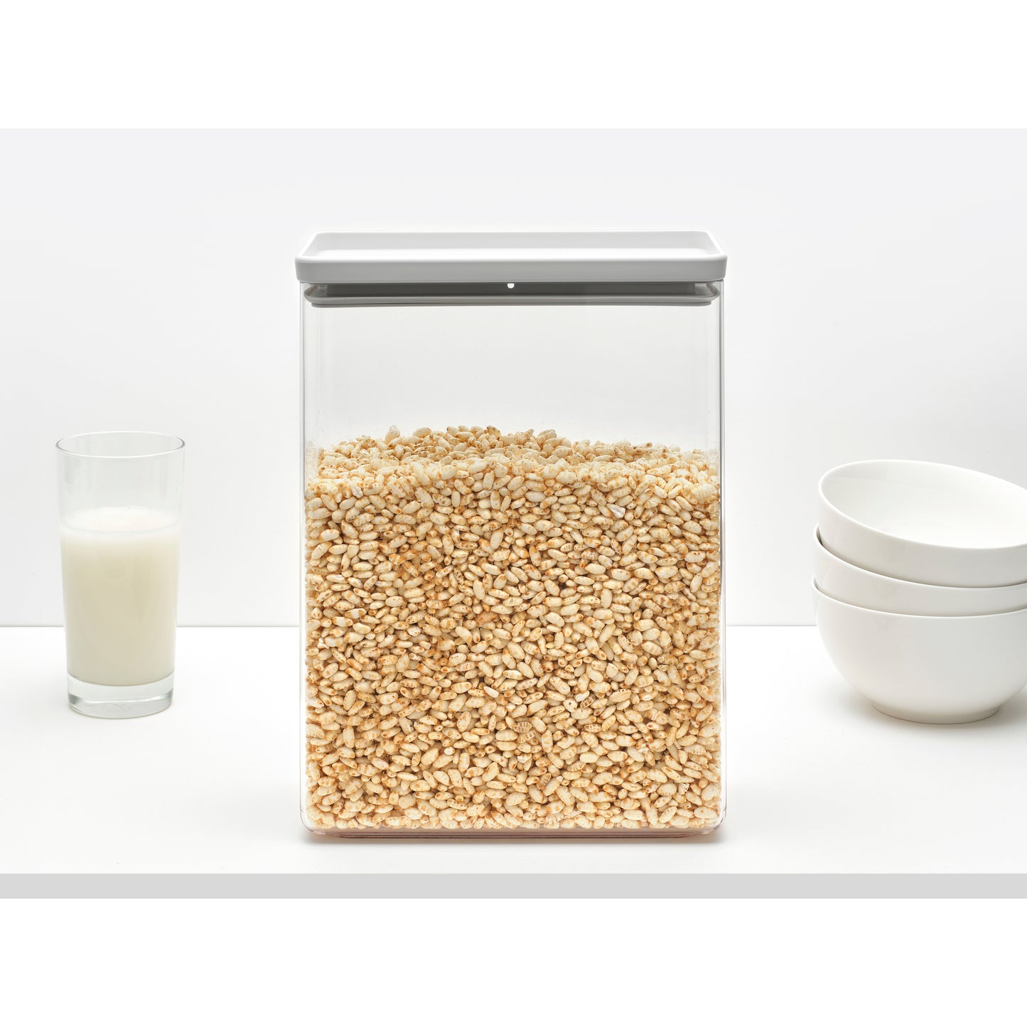 Tasty+ Stackable Canister, 5.4 litre - Light Grey