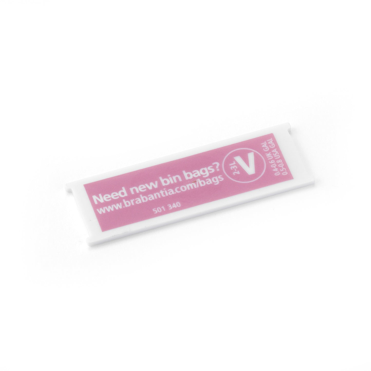 Plastic Capacity Tag 3-4L (Pink) V