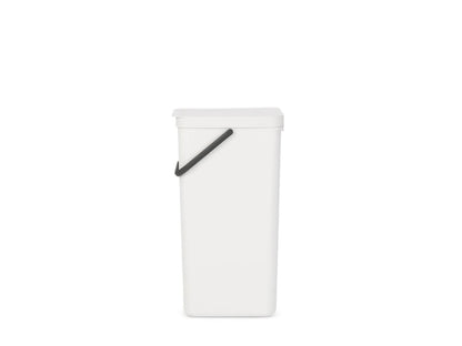 Sort & Go Waste Bin 40 litre - White
