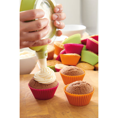 Silicone Muffin Cases Set of 6, 7 cm - Mixed